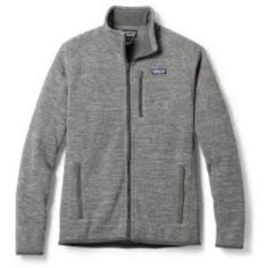 Patagonia Men's Gray Better Sweater Fleece Full Zip Jacket Zippered Pockets M